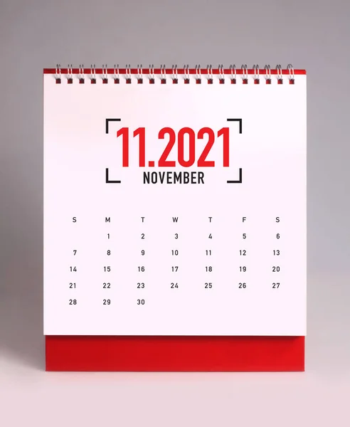 Prosty Kalendarz Biurkowy Listopad 202 — Zdjęcie stockowe