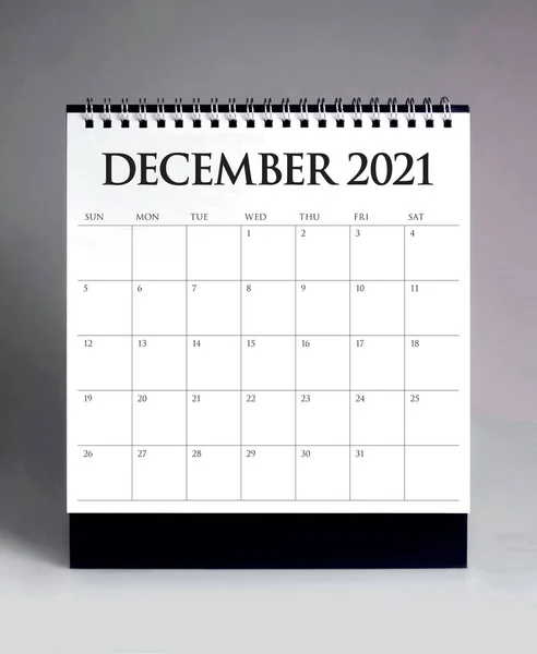 Prosty Kalendarz Biurkowy Grudzień 202 — Zdjęcie stockowe