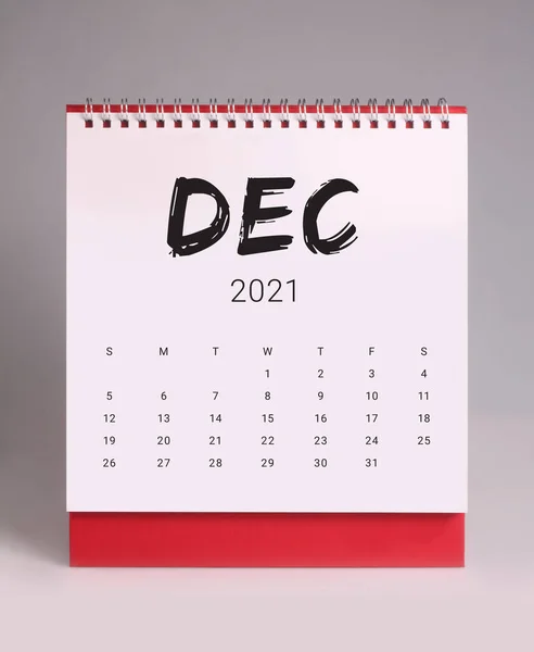 Calendrier Bureau Simple Pour Décembre 202 — Photo