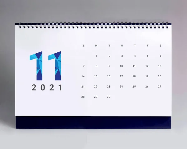 Semplice Calendario Scrittoio Novembre 202 — Foto Stock