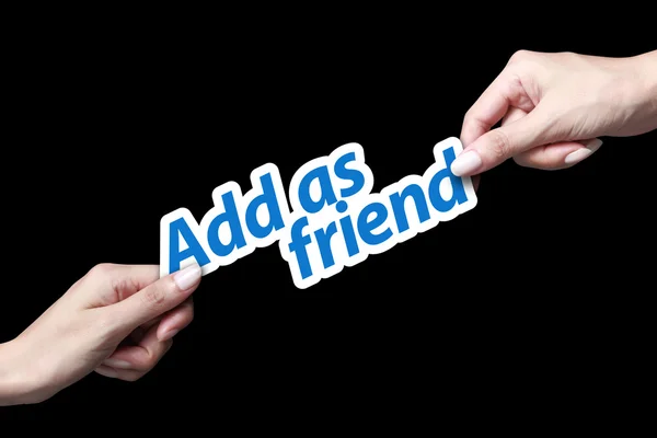 Add as friend icon — Stock Photo, Image