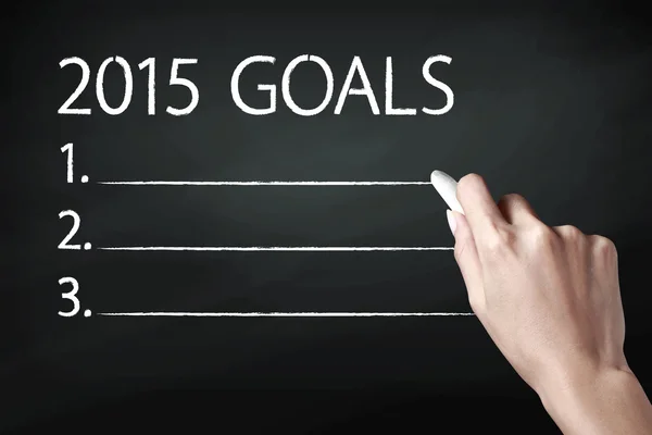 2015 goals — Stock Photo, Image