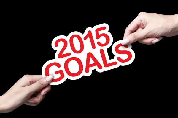 2015 goals — Stock Photo, Image
