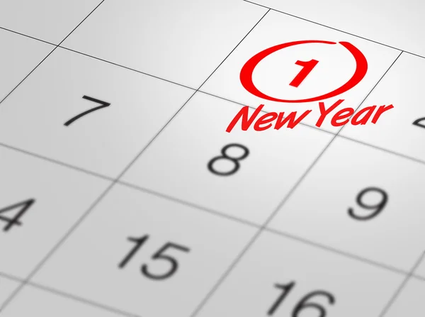 Nowy rok kalendarzowy — Zdjęcie stockowe