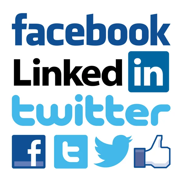 Iconen van sociale netwerken — Stockfoto