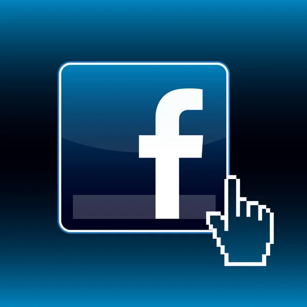 Facebook-Ikone — Stockfoto
