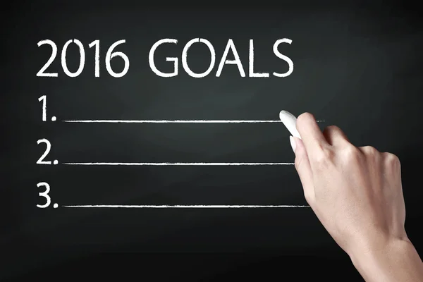 Year 2016 goals — Stock Photo, Image