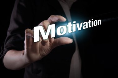 motivasyon sanal ekran üzerinde