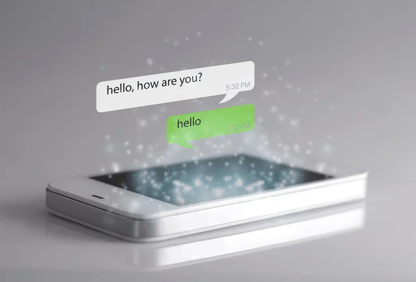 Smartphone ve mesaj simgeleri