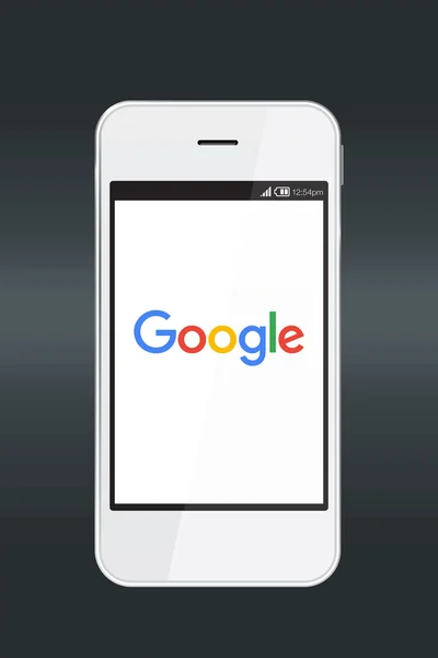 Google Icon bir smartphone ekranında. — Stok fotoğraf