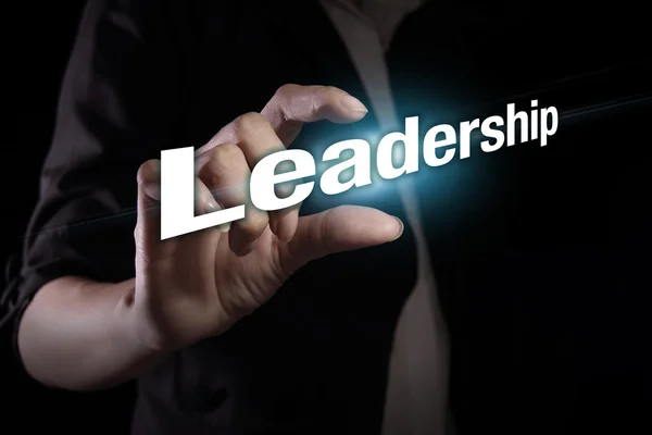 Leadership on the virtual screen — Stock Photo, Image