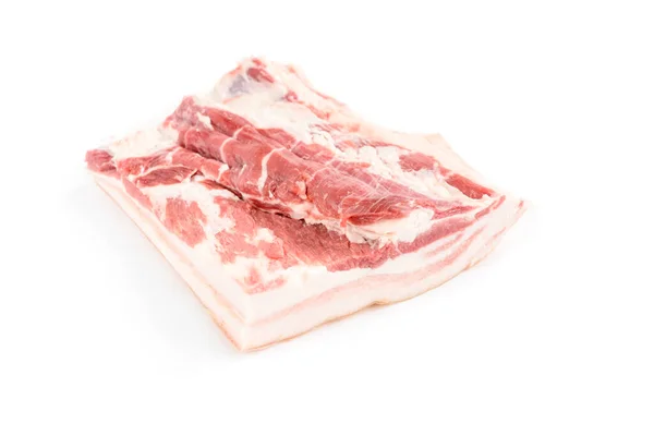 Gordura Porco Isolada Sobre Fundo Branco — Fotografia de Stock