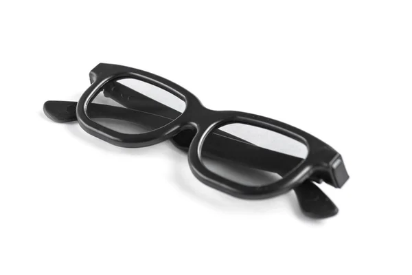 Czarne Okulary Izolowane Białym Tle — Zdjęcie stockowe