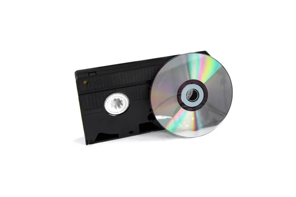 Videocassette Disc Isolated White Background — Stock Photo, Image