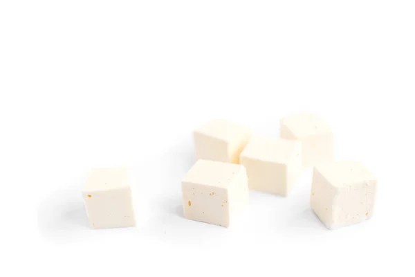 Beyaz Arkaplanda Yalıtılmış Peynir — Stok fotoğraf