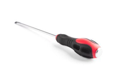 Tornavida beyaz arkaplanda izole edildi.