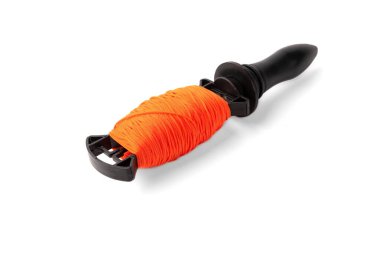 Bina ve inşaat mason hattı beyaz arkaplanda izole edildi.