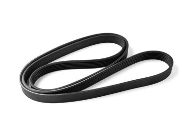 Zamanlayıcı kayışı beyaz arkaplanda izole edildi.