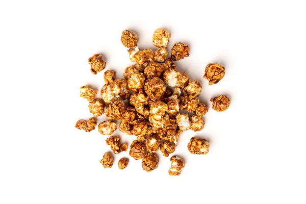 Popcorn Izolované Bílém Pozadí — Stock fotografie