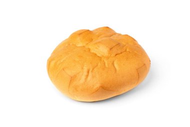 Ekmek beyaz arkaplanda izole edildi.