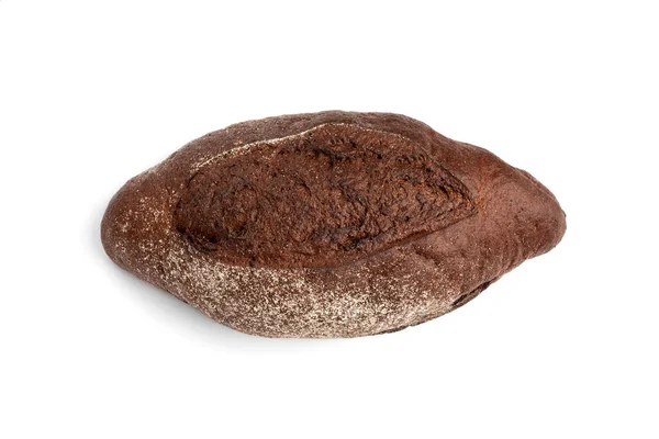 Chleb Żytni Izolowany Białym Tle — Zdjęcie stockowe