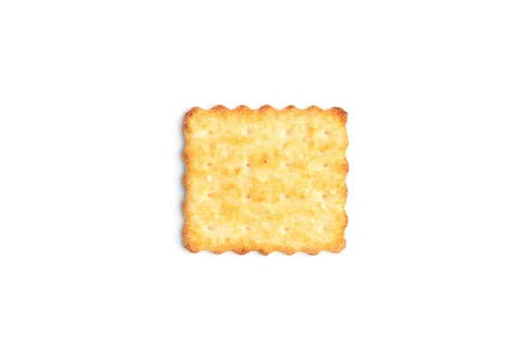 Cracker Cookies Isoliert Auf Weißem Hintergrund — Stockfoto