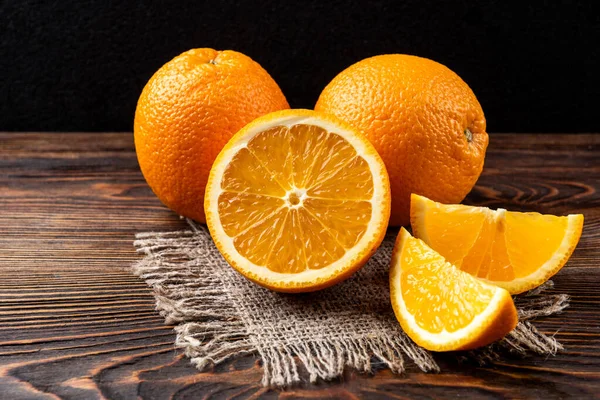 Orange Trä Bakgrund — Stockfoto