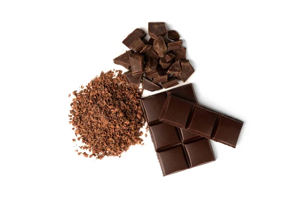 Beyaz Arkaplanda Izole Edilmiş Çikolata — Stok fotoğraf