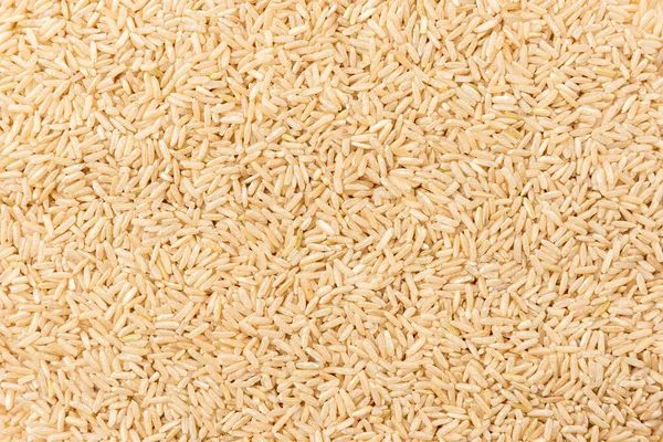 Brown Rice Background Spoon — Stock Photo, Image