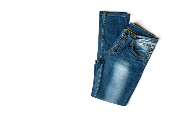 Jeans Isoliert Auf Weißem Hintergrund — Stockfoto