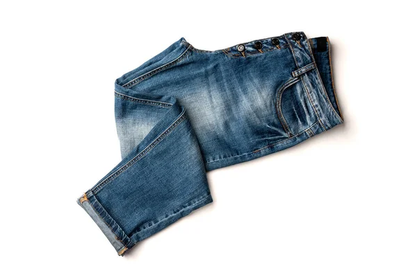 Jeans Isoliert Auf Weißem Hintergrund — Stockfoto