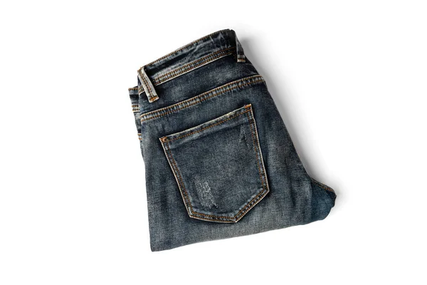 Jeans Isoliert Auf Weißem Hintergrund — Stockfoto