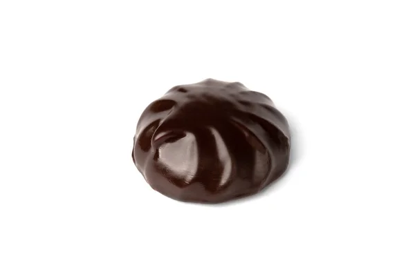 Guimauve Chocolat Isolée Sur Fond Blanc — Photo