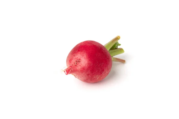 Rábano Rojo Aislado Sobre Fondo Blanco — Foto de Stock