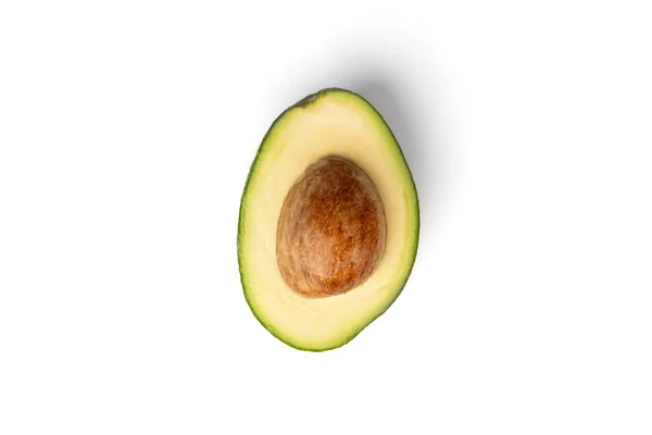 Avocado Isoliert Auf Weißem Hintergrund — Stockfoto