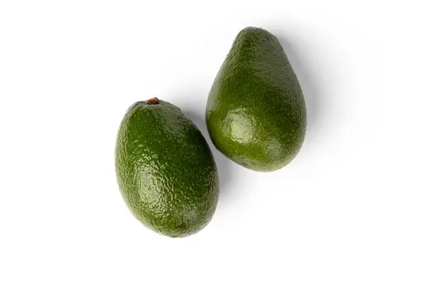 Avocado Geïsoleerd Witte Achtergrond — Stockfoto