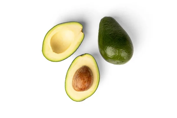 Avocado Isoliert Auf Weißem Hintergrund — Stockfoto