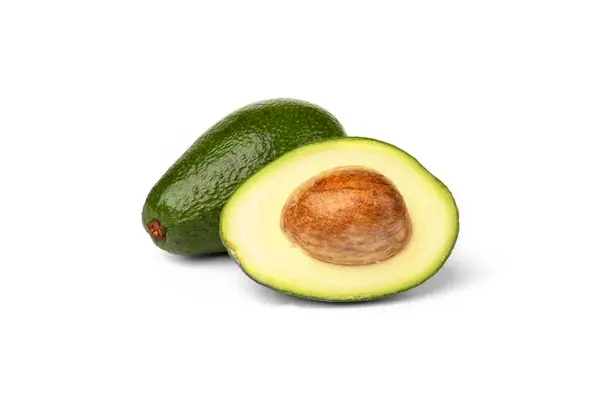 Avocado Isoliert Auf Weißem Hintergrund — Stockfoto