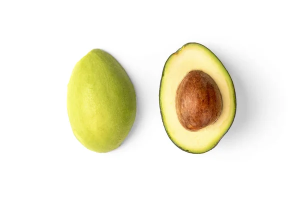 Avocado Isoliert Auf Weißem Hintergrund — Stockfoto