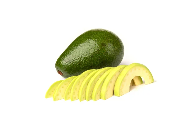 Avocado Isoliert Auf Weißem Hintergrund — Stockfoto