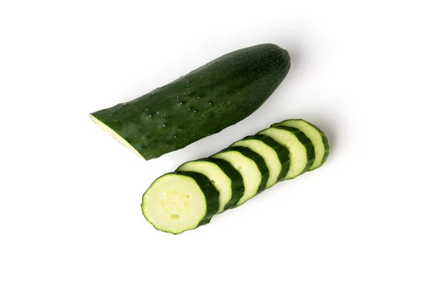 Cucumbers Isolated White Background — Stock Photo, Image