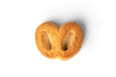 Beyaz arkaplanda izole edilmiş küçük ekmek kulağı.