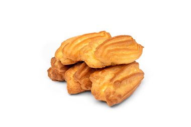 Beyaz arka planda geleneksel Fransız tatlı ekleriName.