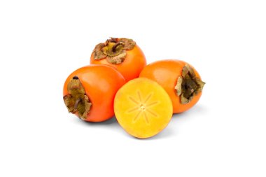 Hurma beyaz arkaplanda izole edildi.