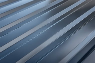 Çimen arka planda metal profil sayfası.