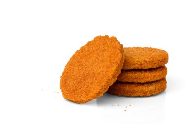 Beyaz zemin üzerinde balık burgeri izole.