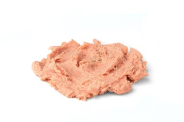 Beyaz arkaplanda balık yapıştırıcısı izole edildi.