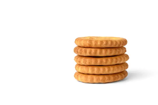 Cracker Sale Isolati Sfondo Bianco — Foto Stock