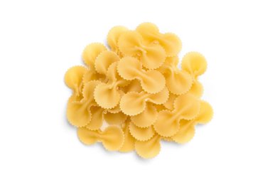 makarna beyaz arkaplanda izole.