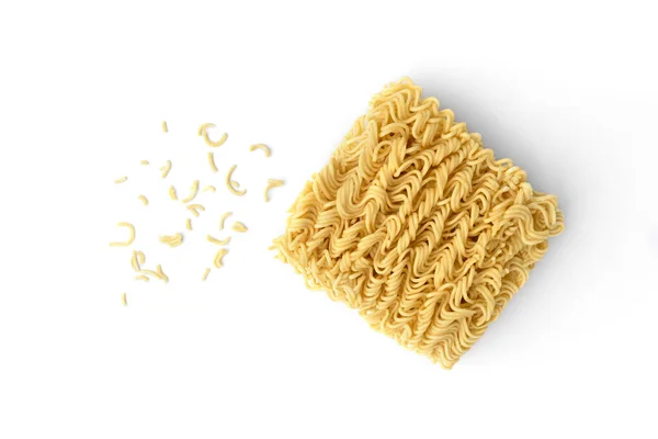 Dry Instant Noodles Isolated White Background — Stock Photo, Image